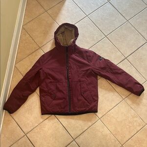 Michael Kors Maroon Hooded Jacket – Size Medium